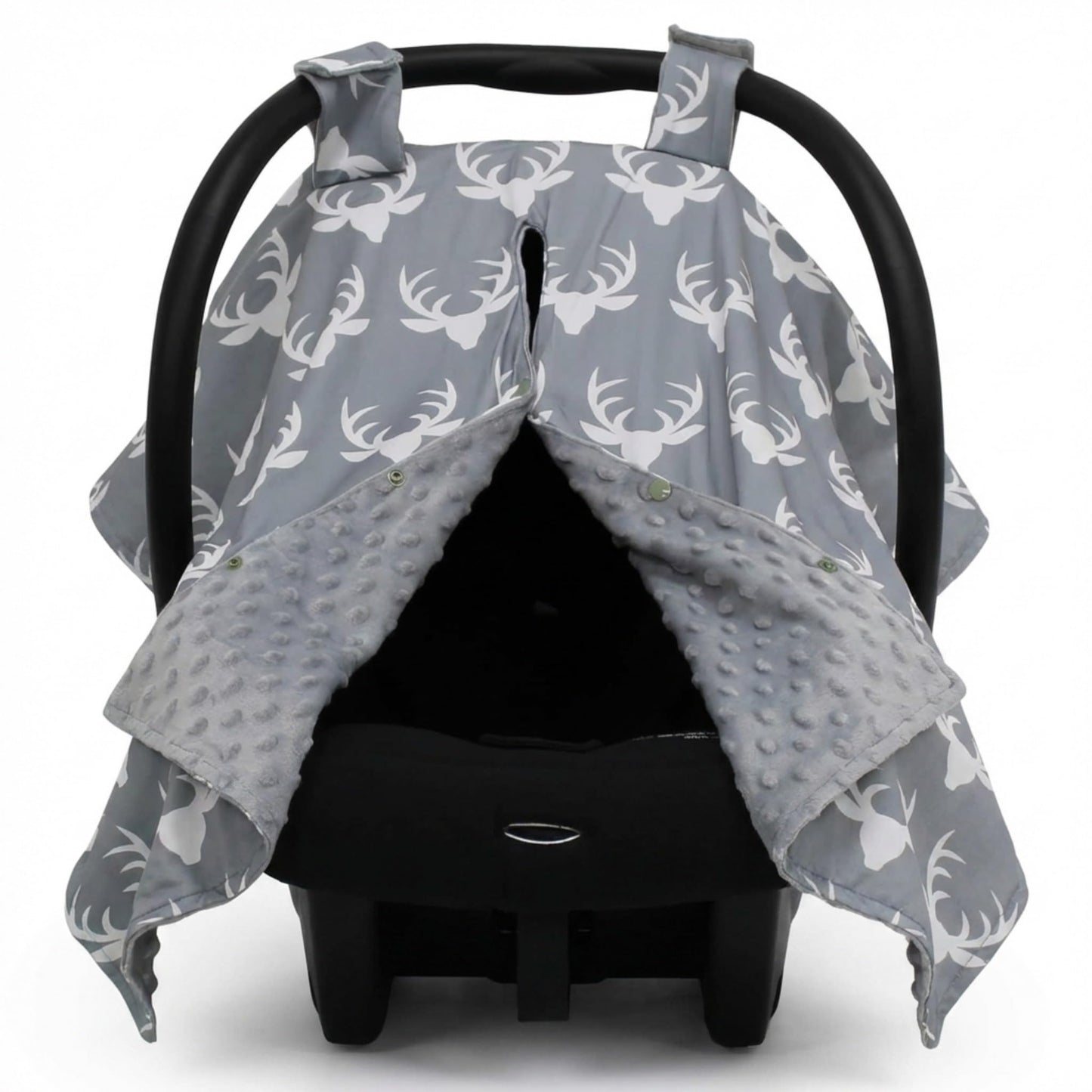 Dear Baby Gear - 40x30 Car Seat Canopy, Infant Carrier Cover for Boys & Girls, Cozy Fall, Nursing & Stroller Use, Newborn Travel