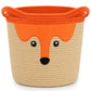 Cute Fox Basket for Nursery, Large Blanket Gift Basket,14D11H
