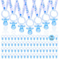 72 Baby Shower Pacifiers Necklace, Acrylic Pacifier Necklace, Cute Pacifier Necklace For Baby Shower Boys Girls Party Favors Cha