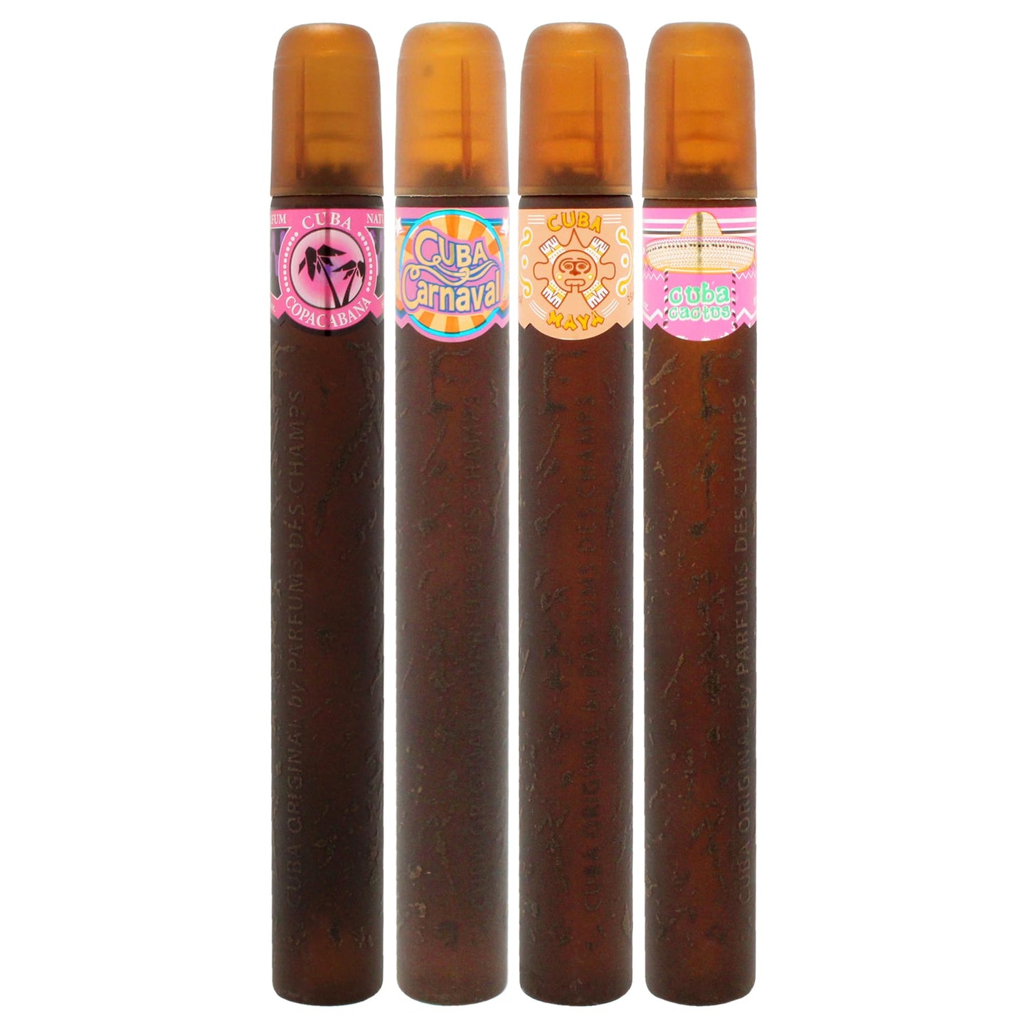 Cuba Cuba Latino Collection Women 4 Pc Gift Set 1.17oz Cuba Copacabana EDP Spray, 1.17oz Cuba Maya EDP Spray, 1.17oz Cuba Carnav