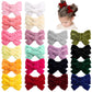 Oaoleer 40Pcs 3.5Inch Hair Bows For Toddler Girls, Velvet Neutral Pigtail Bows Alligator Clips Hair Barrettes Accessories For Ba