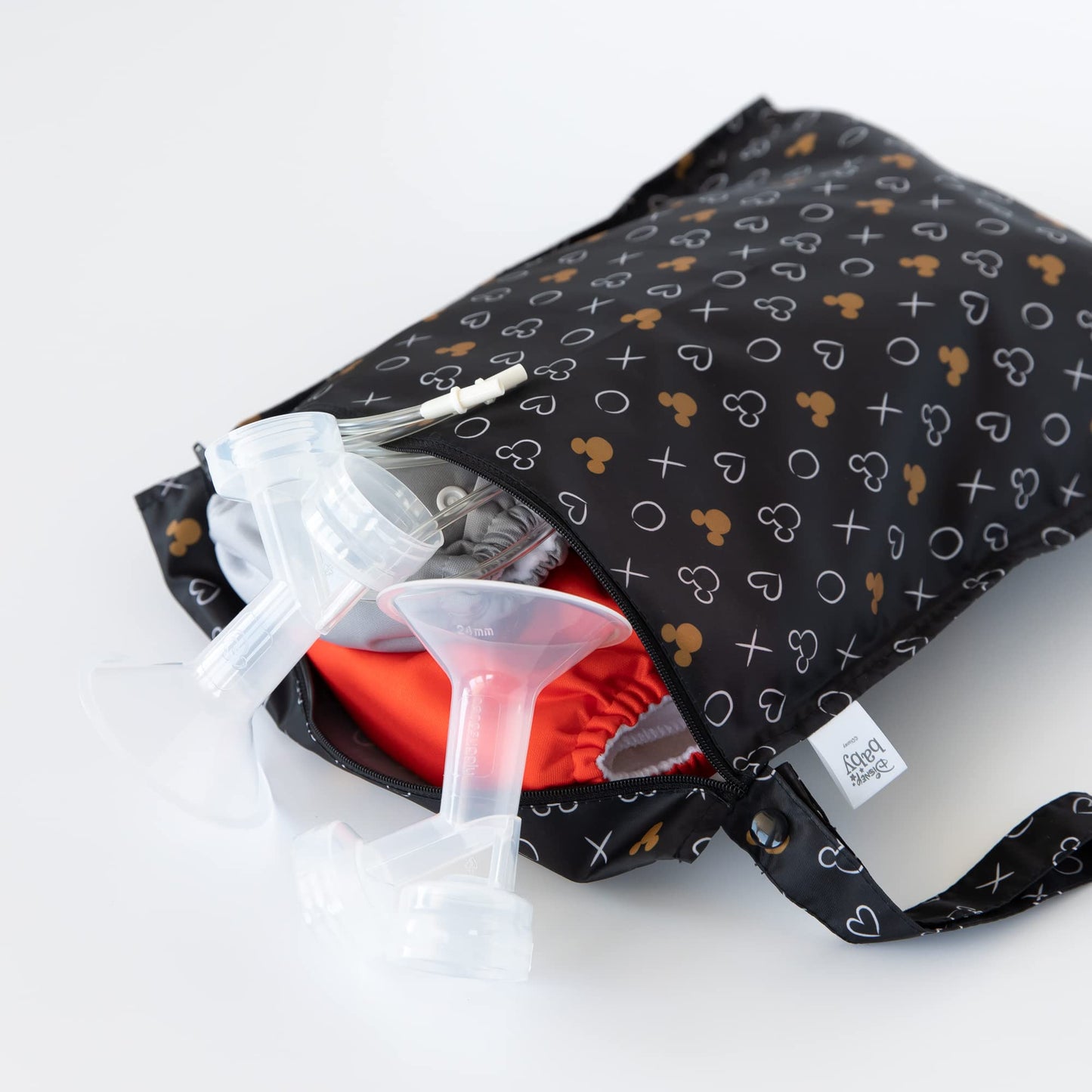 Bumkins Disney Waterproof Wet Bag for Baby, Travel, Swim Suit, Cloth Diapers, Pump Parts, Pool, Gym, Toiletry, Strap to Stroller