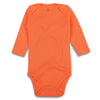 Romperinbox Unisex Solid Baby Bodysuit 0-24 Months (3-6 Months, Orange Long Sleeve)