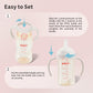 Pigeon Baby Bottle Handles For Pigeon Ppsu Bottles 8.1Oz, Easy To Hold For Baby Hands, 1 Pack