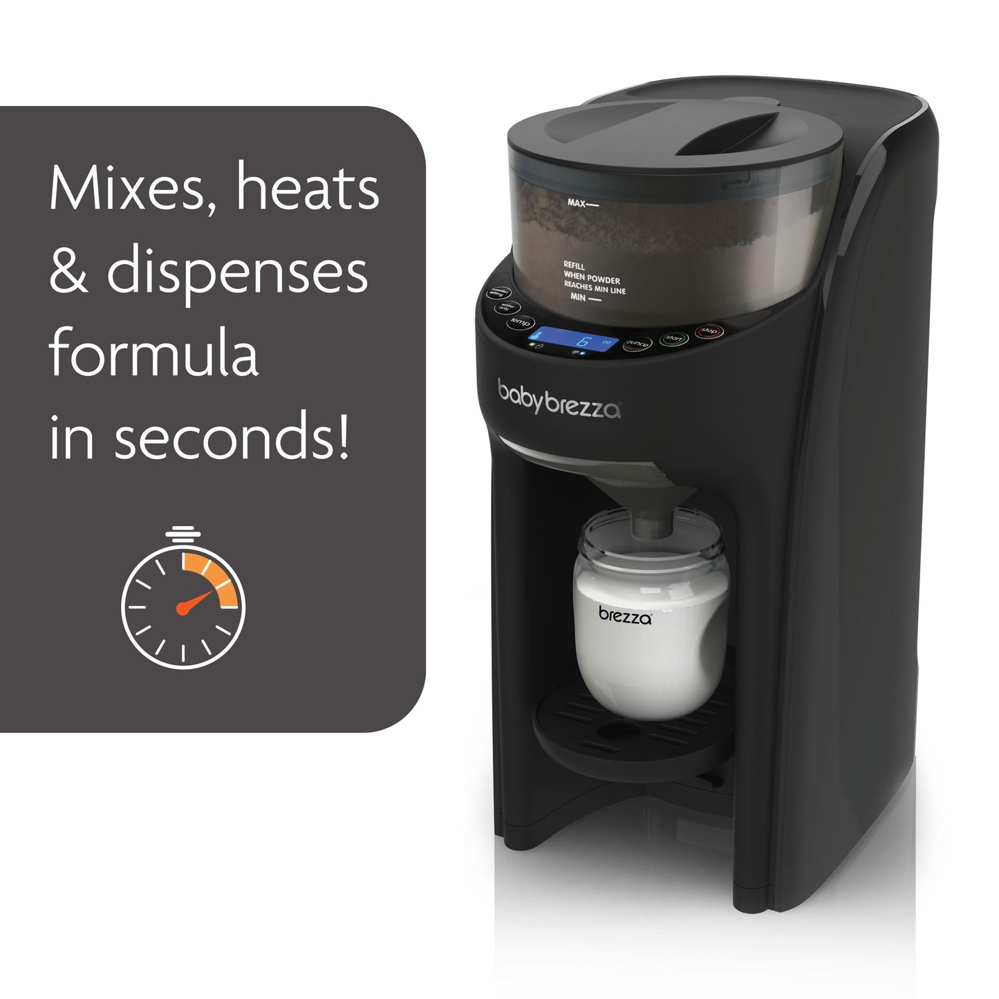 Baby Brezza Formula Pro Advanced Wifi Formula Dispenser - Automatically Mix A Warm Formula Bottle From Your Phone Instantly - Ea