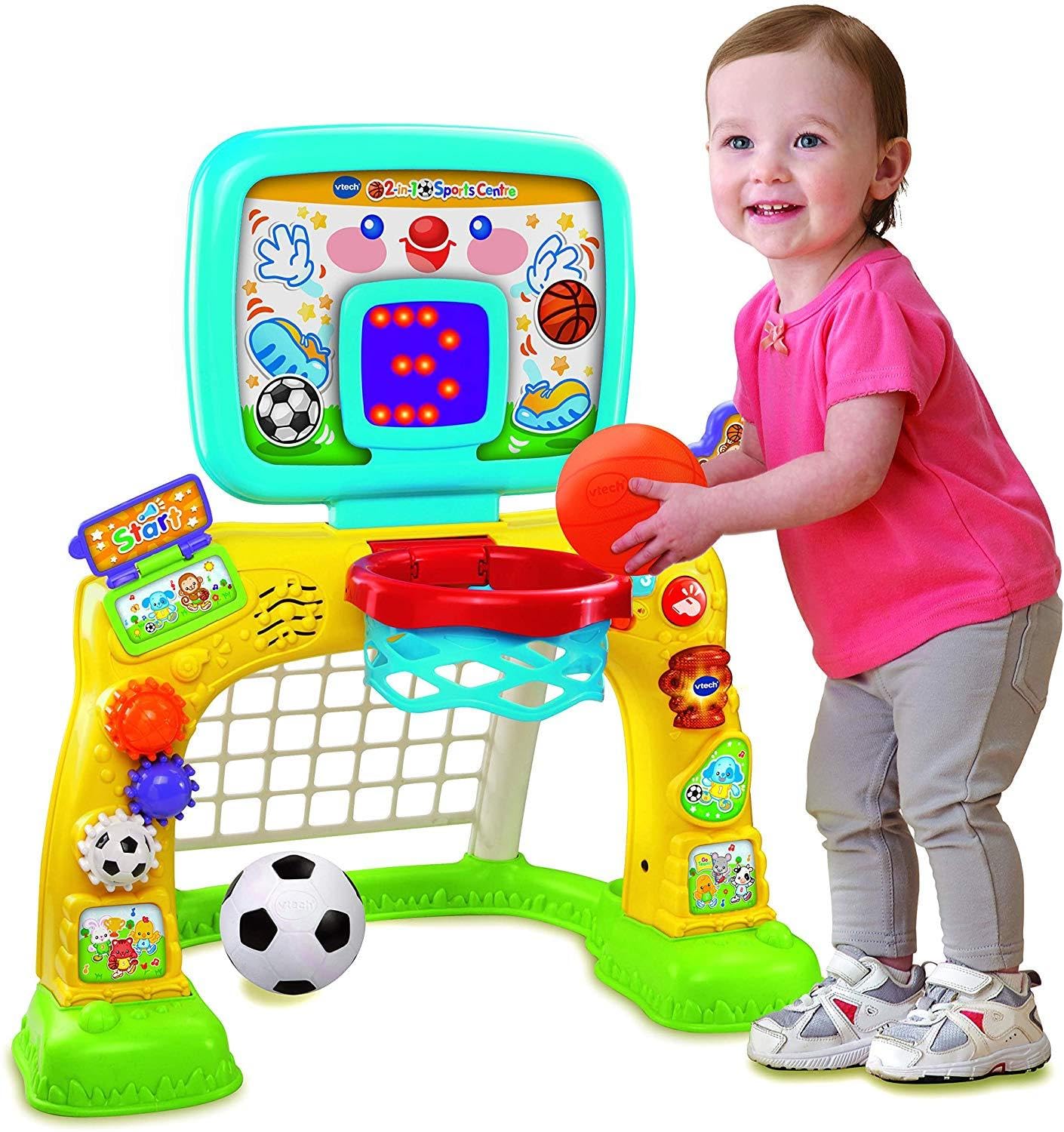 VTech 3-in-1 Sports Centre, Baby Interactive Toy with Colours and Sounds, Learning with Role-Play, Suitable for Baby Boys & Girl