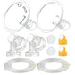 Maymom Breast Pump Kit Compatible with Medela Pump in Style Advanced Pump; 2xTwo-Piece 19mm Breastshield, 2 Valve, 4 Membrane, 2