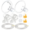 Maymom Breast Pump Kit Compatible with Medela Pump in Style Advanced Pump; 2xTwo-Piece 19mm Breastshield, 2 Valve, 4 Membrane, 2