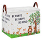 XHWZOF Woodland Nursery Decor Baby Shower Basket , Bear Baby Laundry Basket , Jungle Animal Baby Hamper Fox Rabbit Storage Bin T