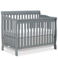 Goldzone Baby Crib 5-in-1 Convertible, Wooden Cribs Converts to Toddler Bed, Daybed and Full-Size Bed, Nursery Furniture with No