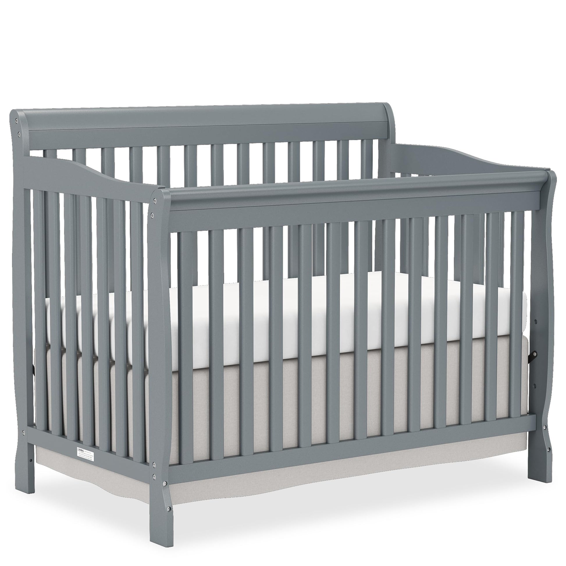 Goldzone Baby Crib 5-in-1 Convertible, Wooden Cribs Converts to Toddler Bed, Daybed and Full-Size Bed, Nursery Furniture with No