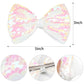 C  Llot Party Festival Baby Girls Sparkling Bows Clips Glitter Sequins 5' Hair Bows Alligator Hair Clips For Girls Baby Childre