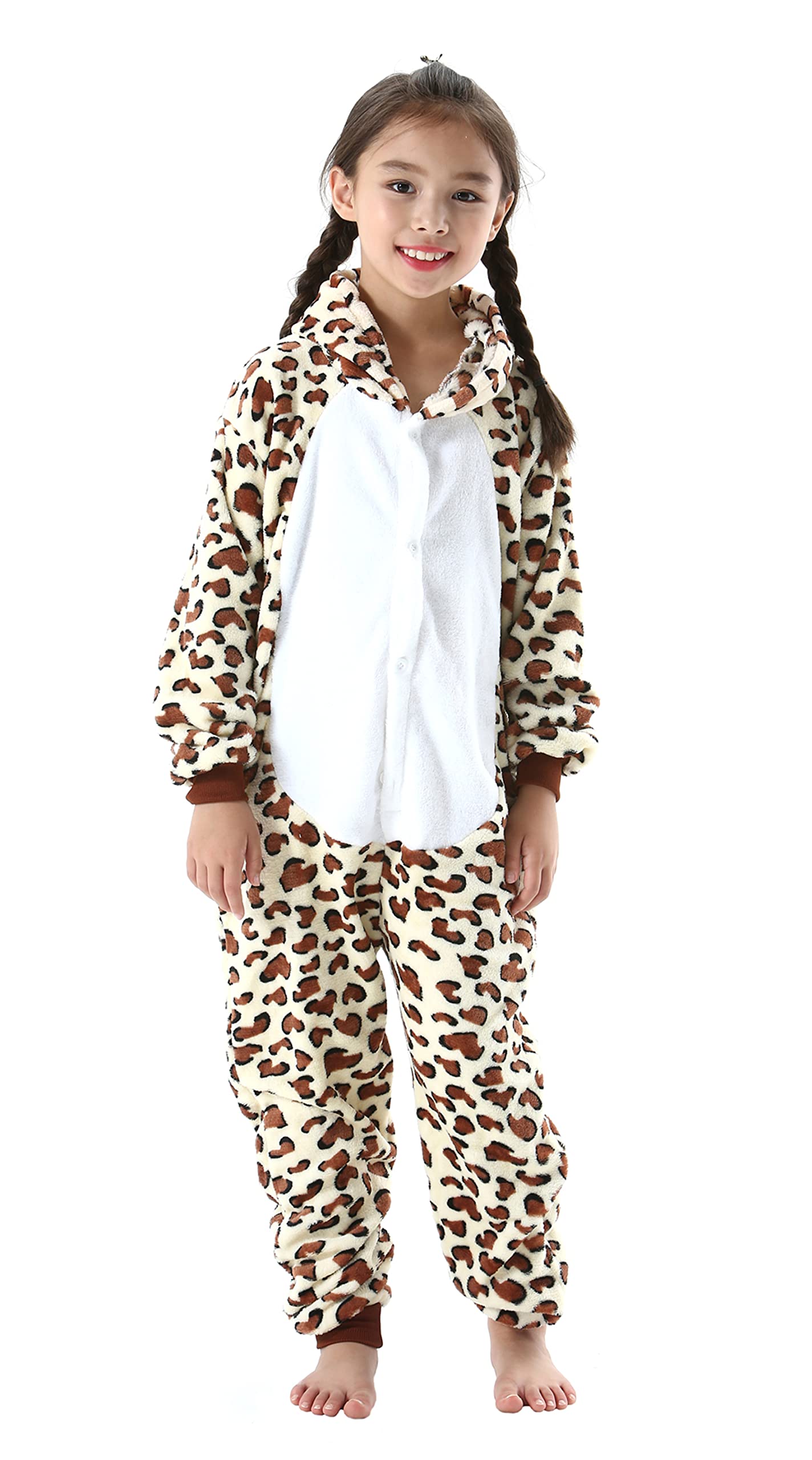 Atoz Onesie For Kids, Animal Pajamas Halloween Cosplay Costume For Girls Boys, Bear 4-5T