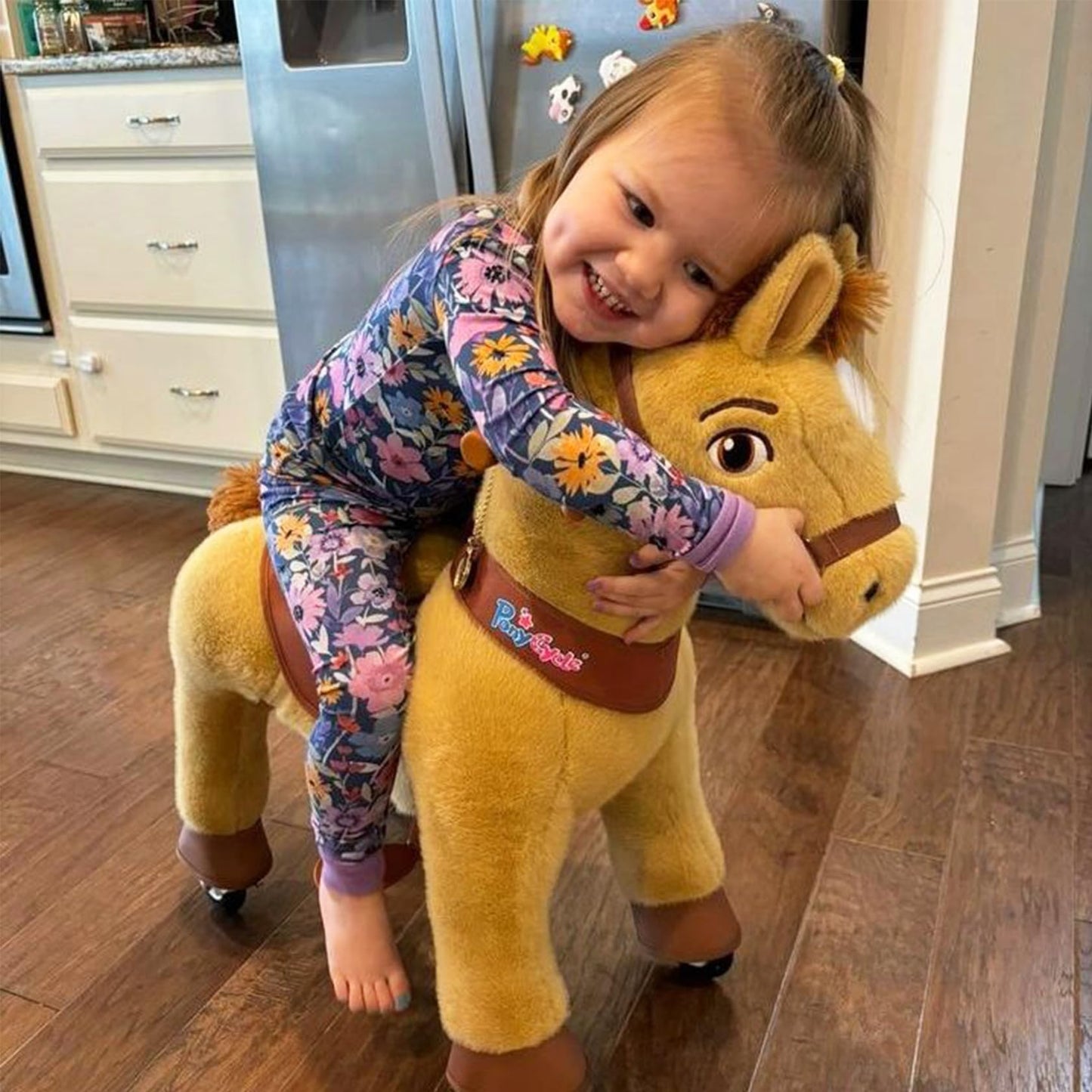 PonyCycle Horse Ride on Toys Riding Horses Rocking Horse Walking Pony Toys Essential Model E (with Brake/ 35.4 Height/Size 4 for