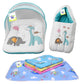Toddylon Baby Bed New Born Baby Carry Bag | Bedding Set | Mattress | Carry Bag | | Nappy Changing Sheets (06 Months) (Blue)