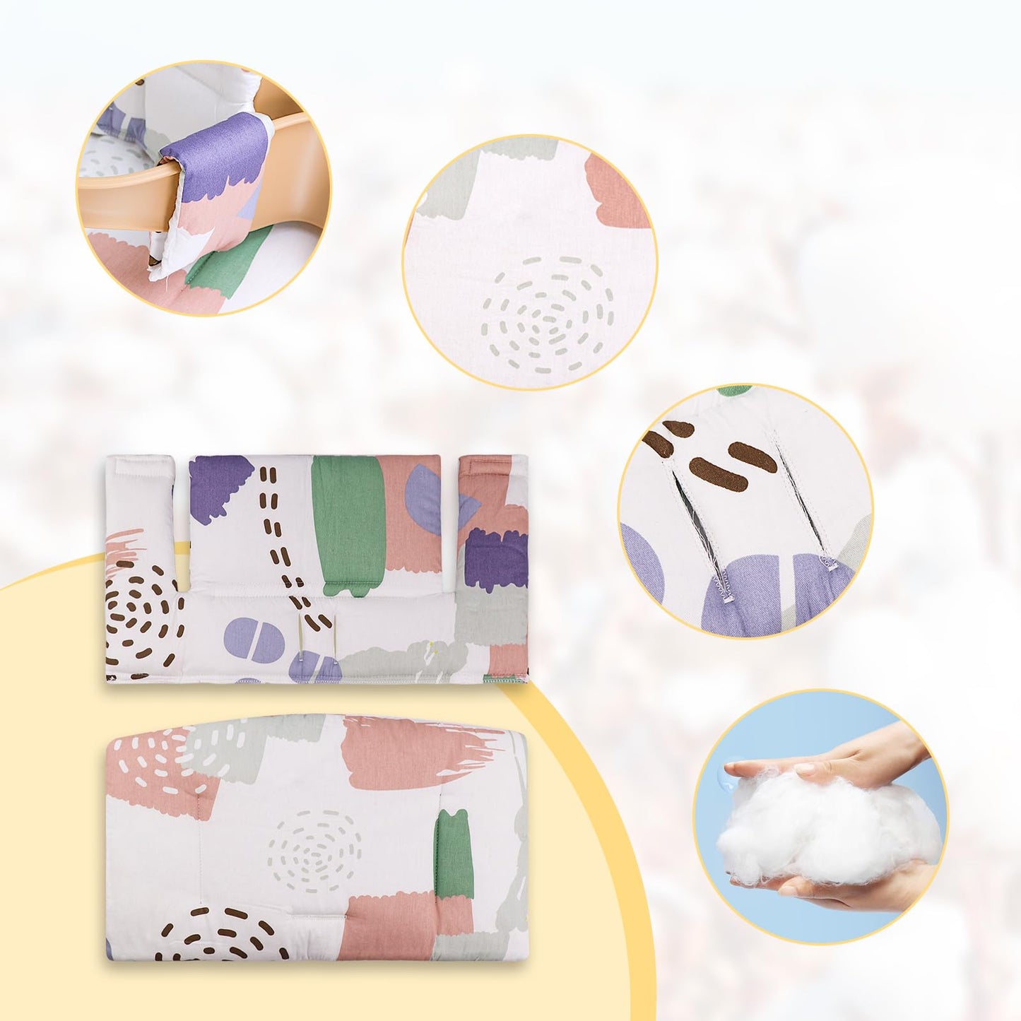 For Stokke High Chair Cushion, Soft And Comfortable For Tripp Trapp High Chair Cushion, For Tripp Trapp Cushion Set Makes It Saf