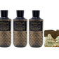 Bath & Body Works Men'S Collection Vanilla Noir 3 Pack 3-In-1 Hair, Face & Body Wash Bundle With A Cabin Spice Bar Soap - Full S