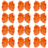 Oaoleer Big Hair Bows For Girls 12 Pcs 6 ' Orange Grosgrain Ribbon Large Boutique Bow Alligator Clips Hair Accessories For Todd