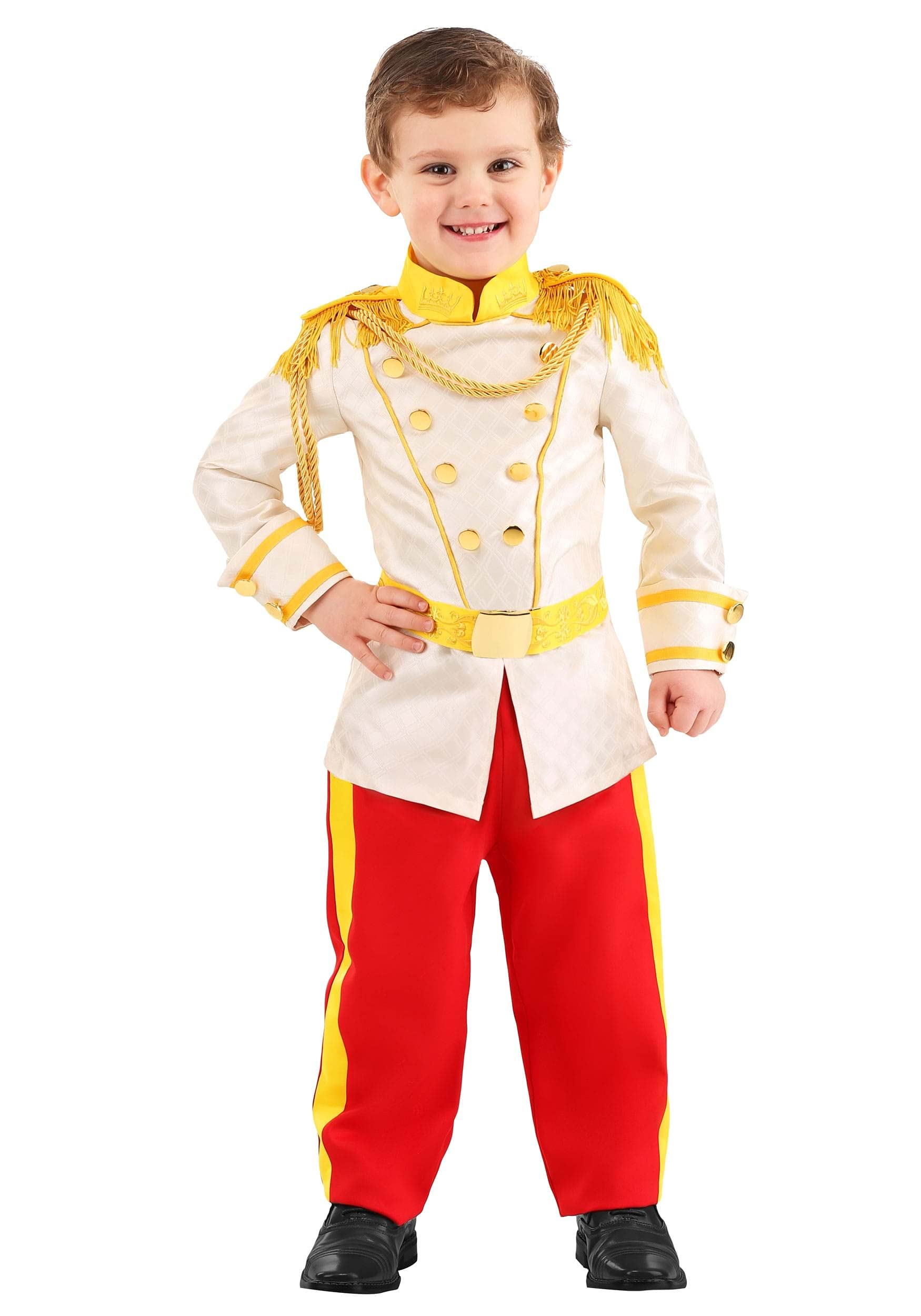 Fun Costumes Disney Cinderella Kids Prince Charming Costume Boys, Toddler Prince Charming Outfit, Royalty Halloween Jumpsuit 4T