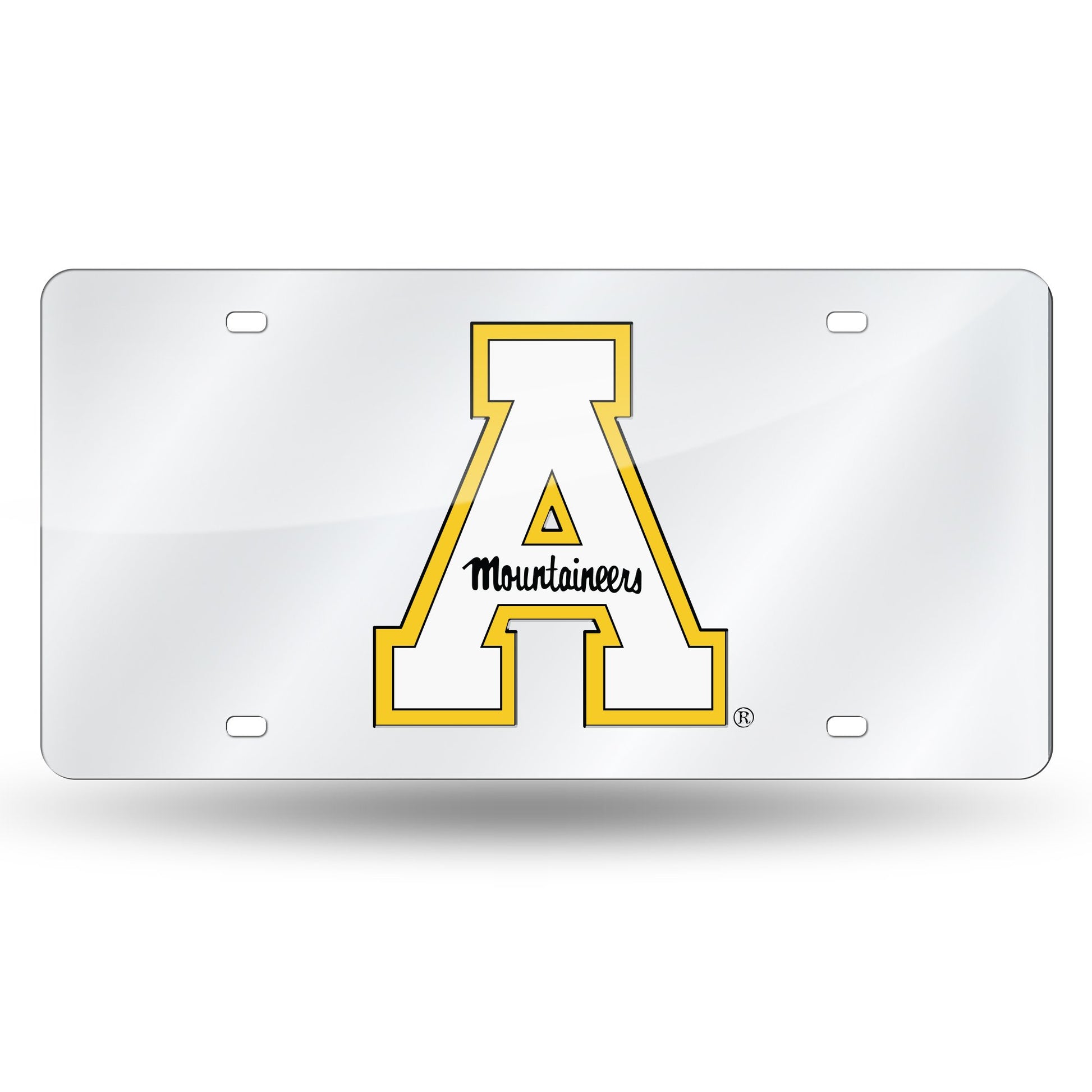 Rico Industries Ncaa Appalachian State Mountaineers Laser Inlaid Metal License Plate Tag