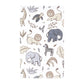 Hudson Baby Unisex Baby Flannel Burp Cloth 10Pk, Neutral Safari, One Size