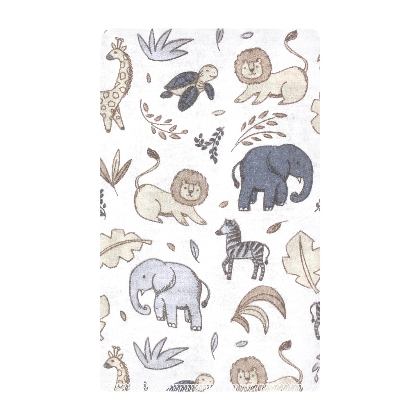 Hudson Baby Unisex Baby Flannel Burp Cloth 10Pk, Neutral Safari, One Size