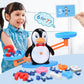 BAKAM Penguin Balance Scale & Number Counting Blocks Games for Kids Ages 3-5, Montessori Math Games for Kids 5-7, Preschool Kind