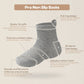 Aroveea Non Slip Grip Ankle Baby Socks 5-7 Years Old Grey For Toddler Boys And Girls Kids Socks 12 Pack, Cute Cotton Baby Socks