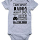 Unicomidea Unisex Baby Clothes I Am Proof Daddy Doesn'T Play Video Games All The Time Infant Bodysuit Classic Baby Girls Rompers