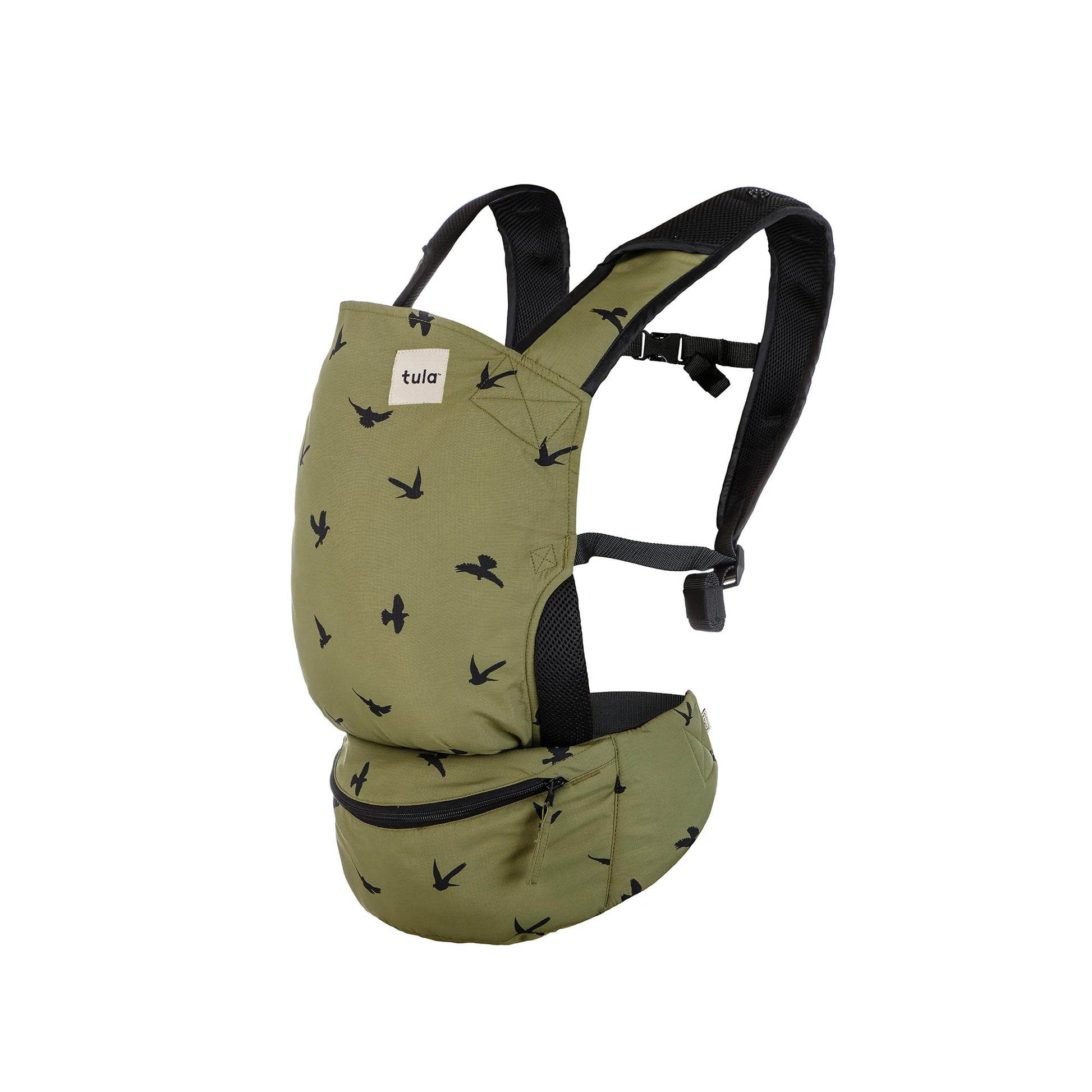 Baby Tula Lite Compact Baby Carrier, Ultra Compact and Lightweight, Travel, Convenient Carry Pouch, Ergonomic and Multiple Posis