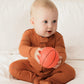 Vaenait Baby Toddler Boys Girls Solid Footie Pajama Cozy Modal Brown 12M