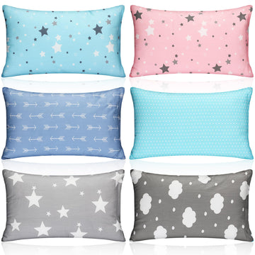 Kigley 6 Pack Mini Pillows For Daycare Travel Small Pillow For Kids Pillows For Sleeping Soft Breathable Machine Washable Tiny D