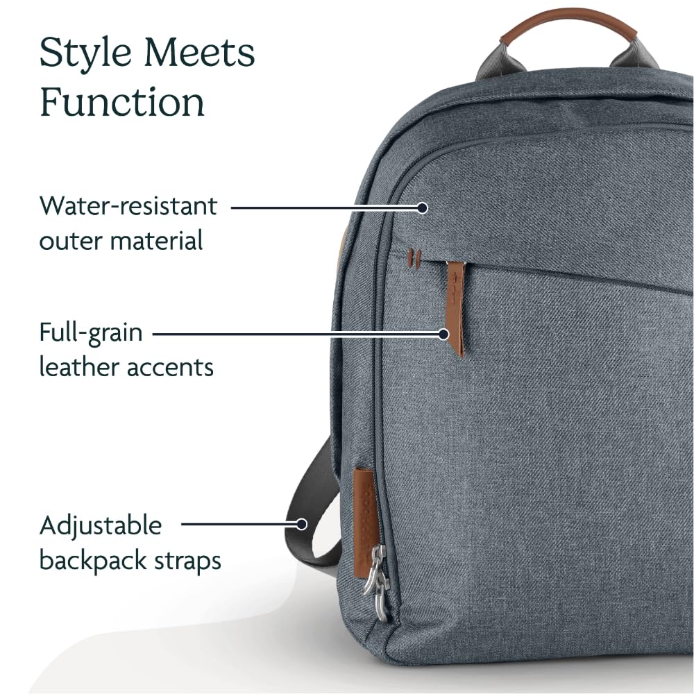 Uppababy Changing Backpack / Multiple Storage Compartments / Stroller Strap Attachment / Bottle Insulator And Changing Pad Inclu