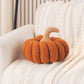HOKIPO Pumpkin Shaped Throw Pillow for Fall & Party Decor, 35 cm, Brown