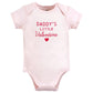 Hudson Baby Unisex Baby Cotton Bodysuits, Be Mine Valentine, 6-9 Months