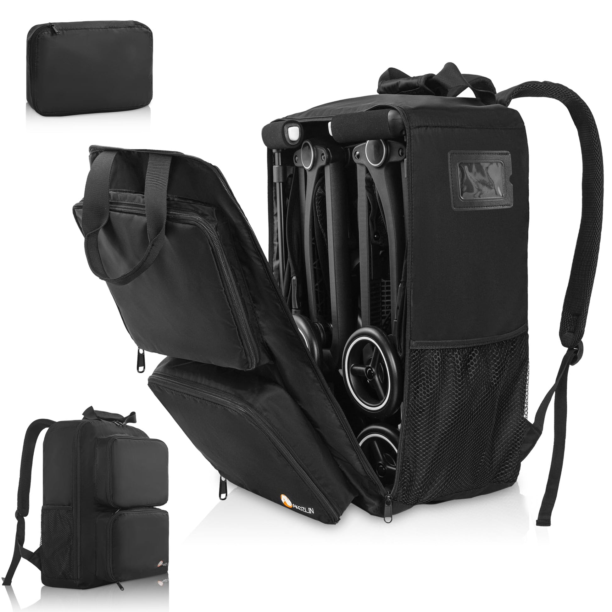 Akozlin Foldable Stroller Travel Bag Backpack 14.2''X8.7''X20.5''Compatible With Gb Pockit+ All City/Gb Pockit Air All Ter
