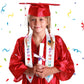 Jetec 2025 Kindergarten Graduation Cap And Printed Graduation Stole Sash Preschool Kindergarten Graduation Gifts For Kids(White