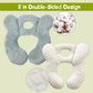 Baby Travel Pillow, Infant Kid'S Cushion Soft And Skin Friendly For Car Seat, Pushchair And Stroller (Plush Grey)