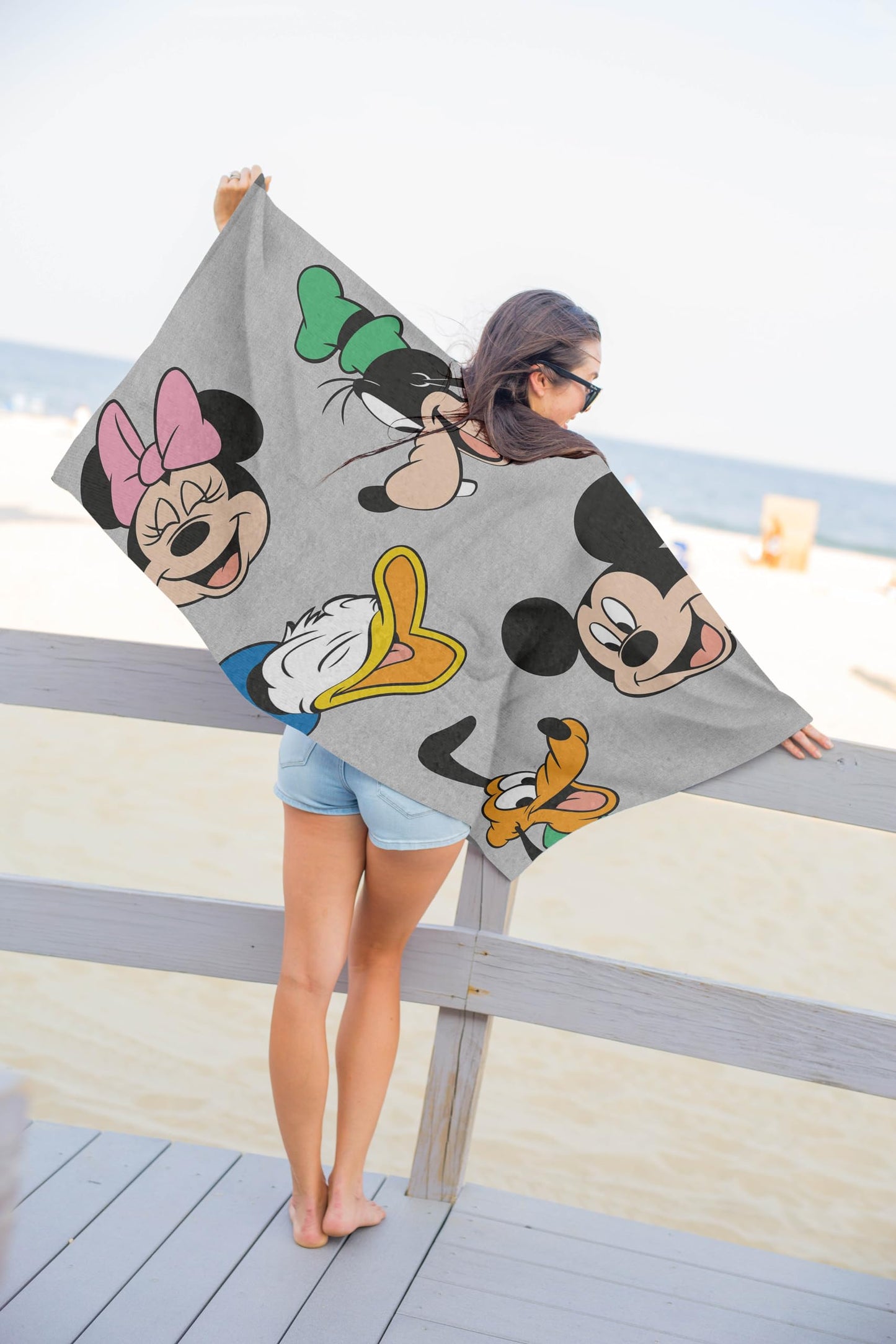 Disney Mickey Mouse & Friends Kids Bath Pool Beach Towel - Super Soft & Absorbent 100% Cotton Towel, Measures 28 X 58 Features,