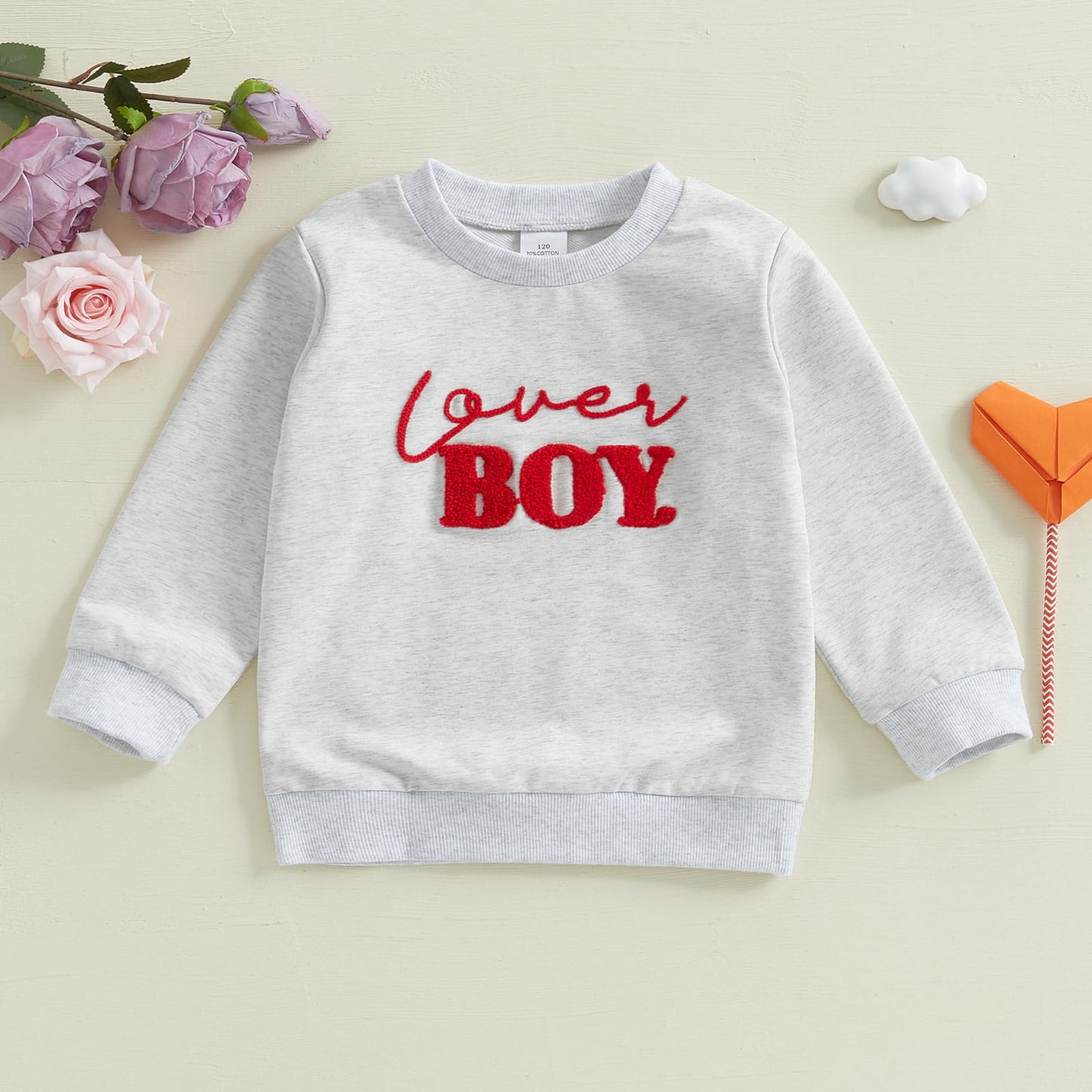Karuedoo Toddler Baby Boy Girl Valentines Day Clothes Letter Print Crewneck Sweatshirt Long Sleeve Shirts Top Spring Outfit (A-G