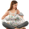 Battop Nursing Pillow For Breastfeeding,Bottle Feeding,Plus Size Breastfeeding Pillows With Adjustable Waist Strap Removable Cov