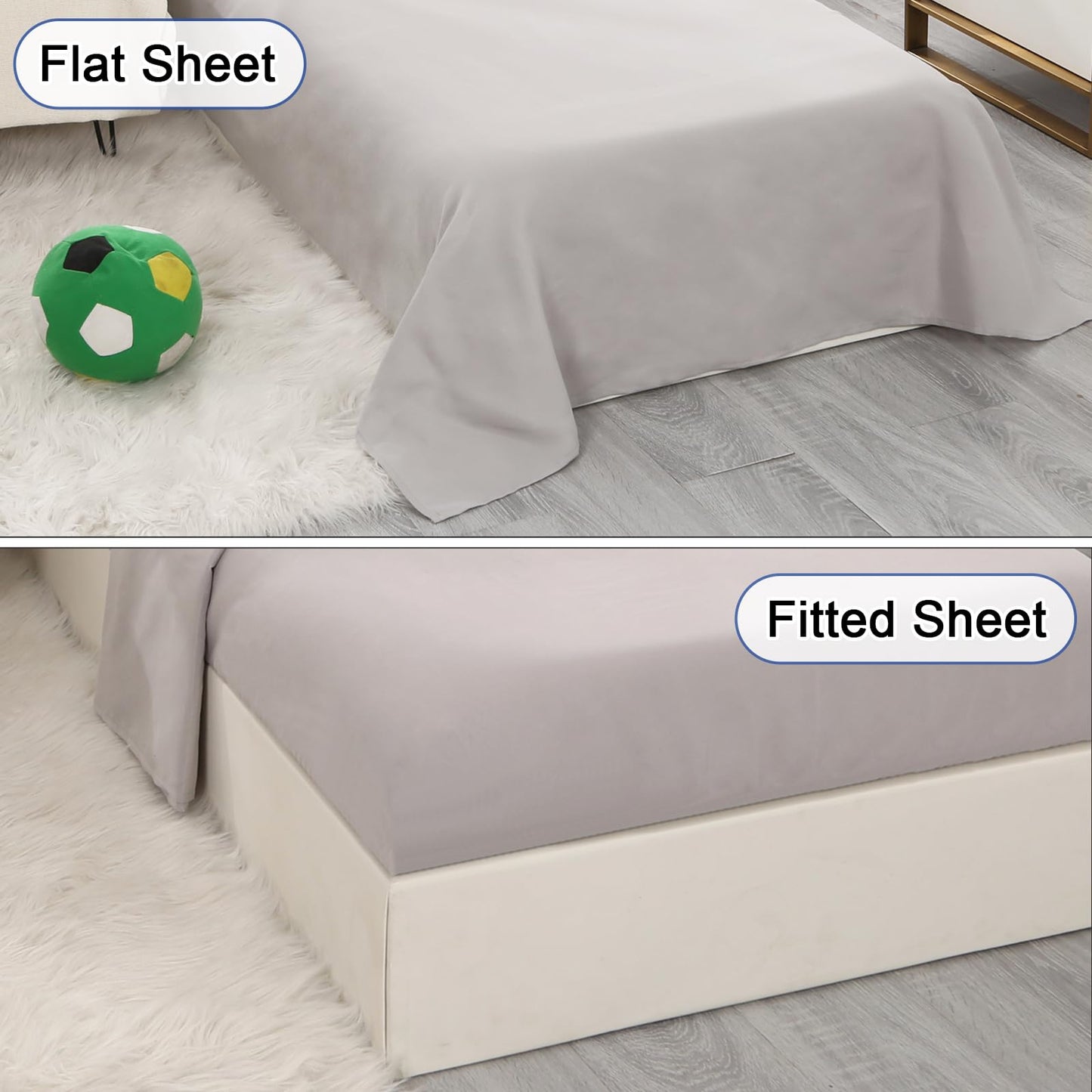 Wowelife Toddler Bedding Sets For Boys, Premium 4 Piece Dinosaur Toddler Comforter Set, Blue Grey Toddler Bed Set, Super Soft An