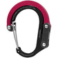 Gear Aid Heroclip Carabiner Clip And Hook (Small) For Purse, Stroller, And Backpack, Black & Red