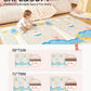 Joypony Baby Play Mat 79X71X0.6 Inches, Fabric Cloth Surface Extra Large & Thick Foldable Play Mats For Baby Girls Boys, Waterpr