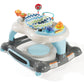 Storkcraft 3-In-1 Activity Walker And Rocker With Jumping Board Feeding Tray, Interactive Toy Tray For Toddlers Infants, Blue/Gr