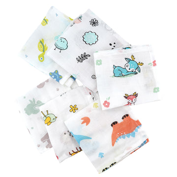 Baby Cub Napkins 100% Cotton Muslin Cloth For Babies | Soft & Absorbent Reusable Wash Cloths | Cute Super Soft Towels For Newbor