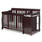 Storkcraft Portofino All-in-One Convertible Crib & Changer (Pebble Gray) - GREENGUARD Gold Certified, Fits Standard Crib Mattres