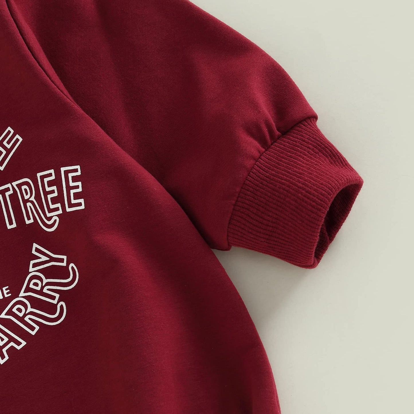Fybitbo My First Christmas Baby Girl Boy Outfit Sweatshirt Romper Sweater Onesie Long Sleeve Bodysuit Fall Clothes (Red Farm Fre