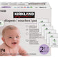 Kirkland Signature Diapers Size 2 (12Lbs - 18 Lbs) 174 Count W/ Exclusive Health And Outdoors Wipes