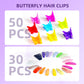 Hair Accessories Set For Girls Toddlers - Colorful Small Bands For Hair, No Damage Elastic Hair Ties, Clips And Topsy Tail Tools